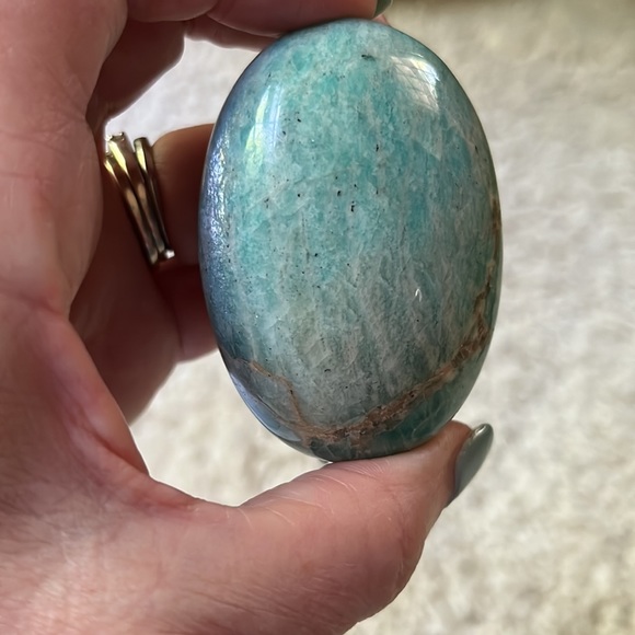 LARGE Amazonite Palm Stone - Picture 2 of 11